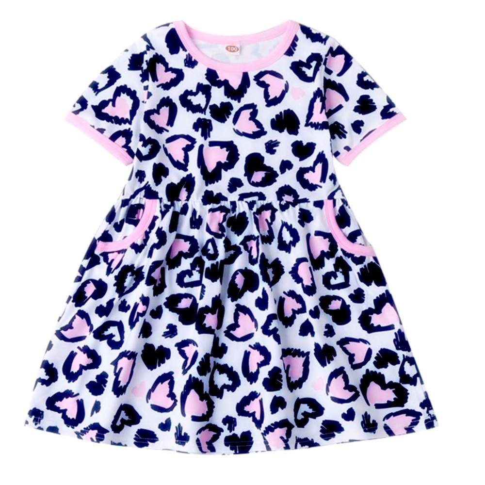 💕Pink Leopard Hearts